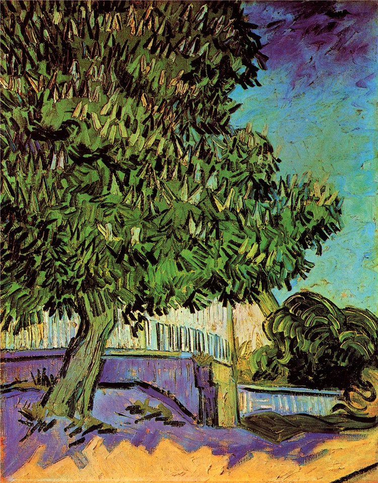 Chestnut Tree In Blossom 1890 Van Gogh Oil Painting